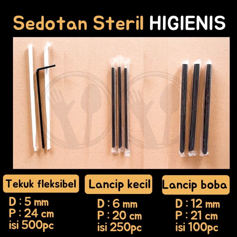 SEDOTAN 6 MM STERIL HITAM TEH THAI TEA BUNGKUS PLASTIK PANJANG 20 CM RUNCING HIGIENIS SEDOTAN HITAM 6MM X 20CM STERIL HIGIENIS UJUNG RUNCING SEDOTAN BOBA BUBBLE HITAM JUMBO STERIL 12MM SEDOTAN FLEXIBLE BUNGKUS KERTAS DIAMETER 6MM STERIL TEKUK SEDOTAN OXO