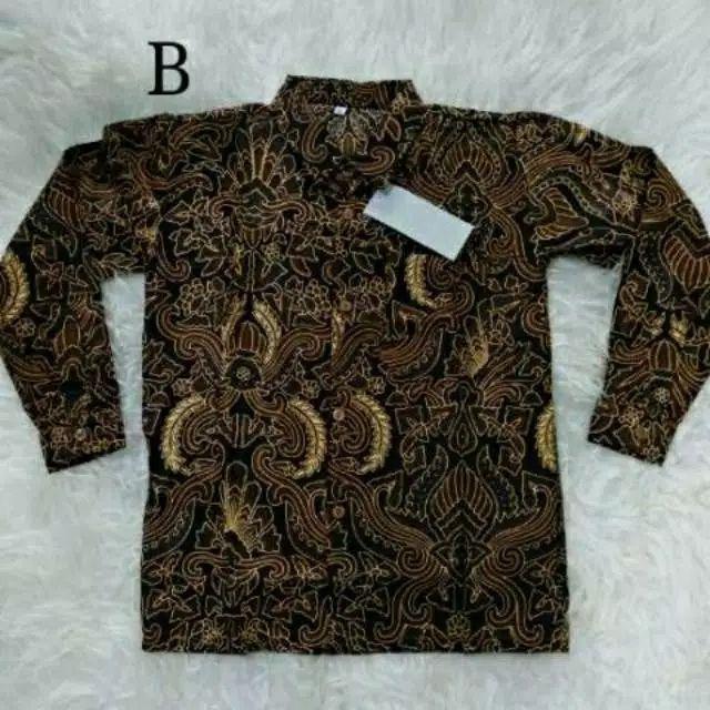 Seragam Batik Kemeja/ Hem Pria Lengan Panjang Jumbo Size M L Xl Xxl Xxxl Xxxxl