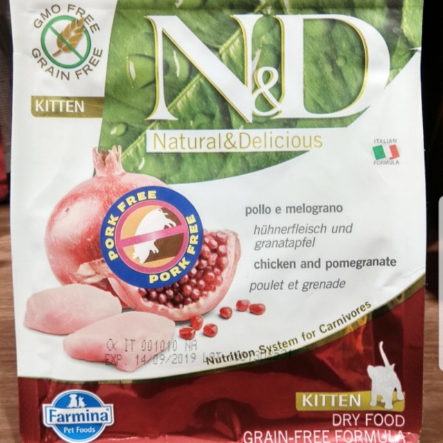 Makanan kucing N&D kitten Cat food  (pumkin+duck )10 kg