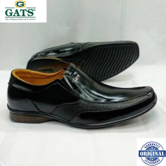 sepatu pantofel  kantor GATS zu 0005 black