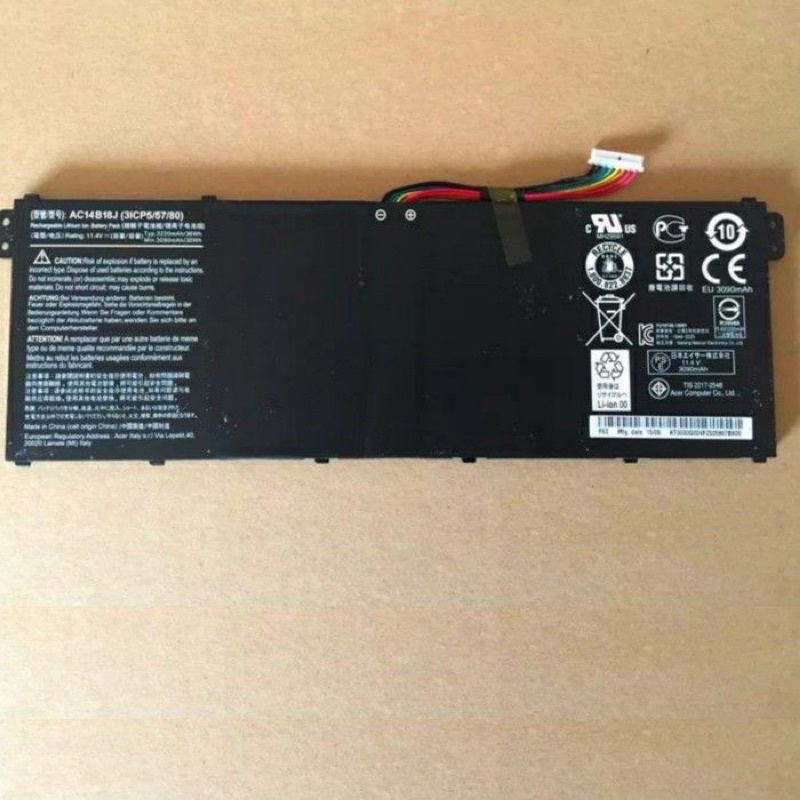 Baterai ACER Aspire 3 A315-41-R971 E3 E3-111 E3-371 V3-111 ES1-111 ES1-511 11.4V 2600mAh AC14B18J Original