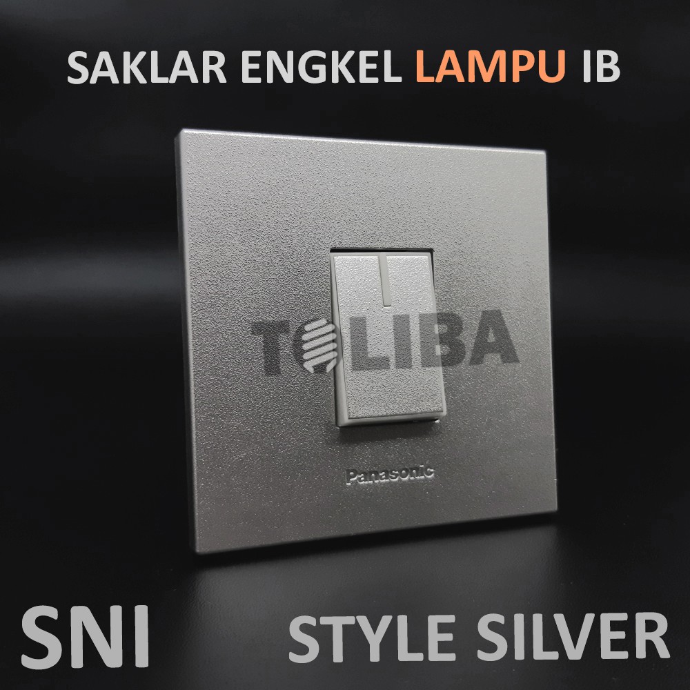 saklar engkel lampu panasonic silver / saklar panasonic silver lampu tunggal inbow SNI