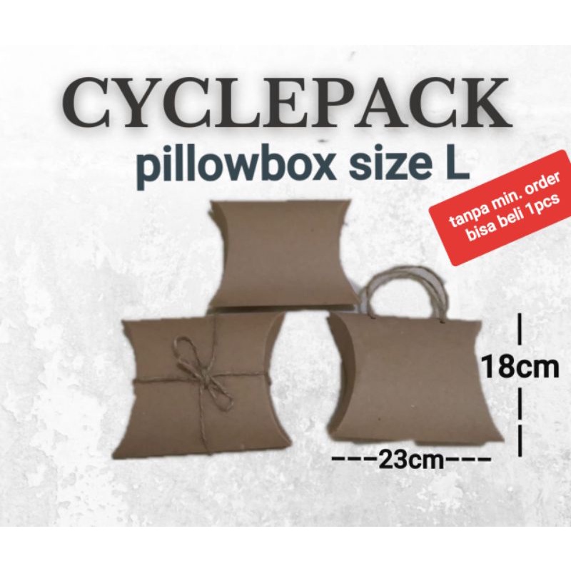 

paper pillow box L kotak hadiah dus hijab