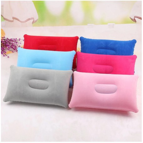 Bantal  Angin Camping Travel Tiup Fleksibel Mudah Dibawa