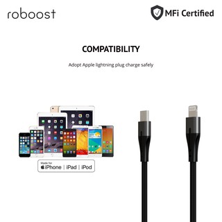 roboost Kabel Data Apple iPhone MFi Certified Fast