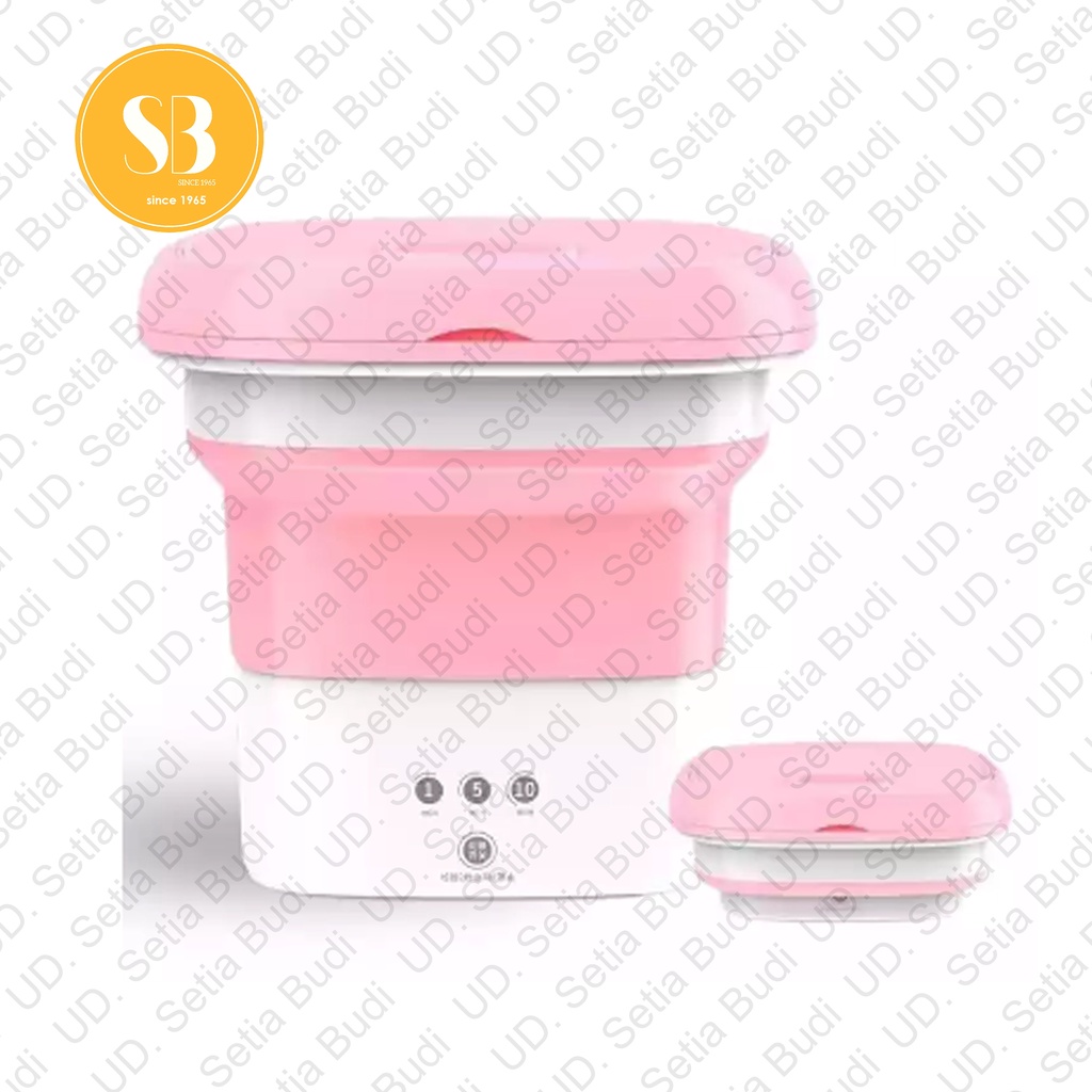 Mini Mesin Cuci Lipat Portable + Pengering Foldable Washing Machine