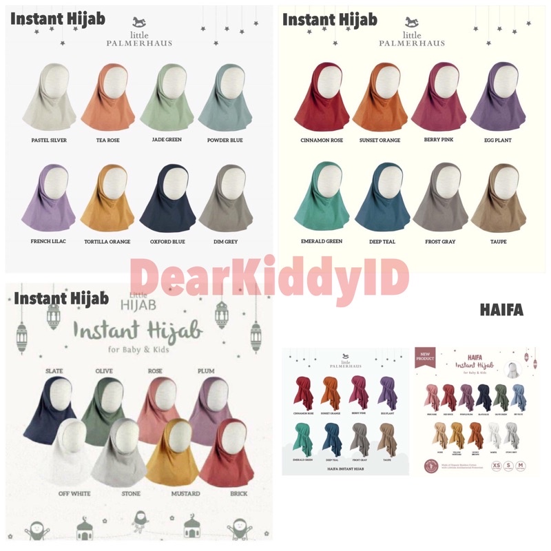 Little Palmerhaus INSTANT HIJAB / Hijab Anak Kerudung Bayi Anak