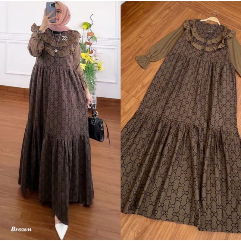 GAMIS GUCCI TERBARU DRESS MUSLIM KEKINIAN VIRAL