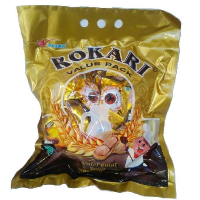 

Ready Stok Rokari Snack Wafer Salut Coklat Kacang Bulat 350Gr Roka Apollo