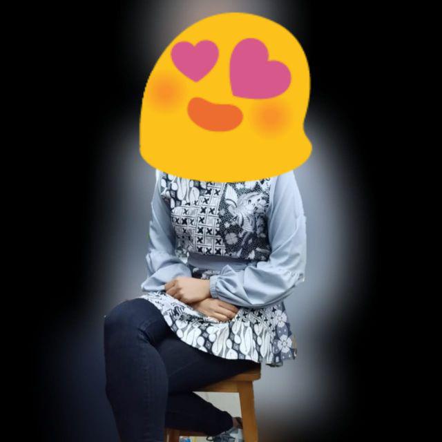 Keiko Tshirt Polos / Top Casual / Atasan Wanita / Tunik Batik Samantha