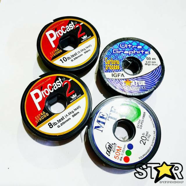 Senar pancing roll 50 meter