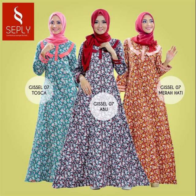Seply Gissel 07 Gamis Merah Hati Tosca