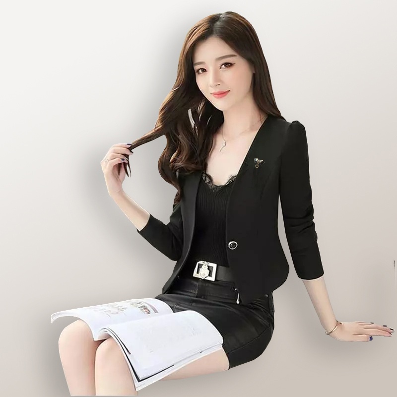 Blazer Kerja Kantor Wanita Gaya Korea Cantik Murah Terbaru - XSHOP Viona