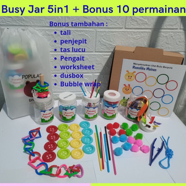 RESELLER BUSY JAR MAINAN MONTESORI MAINAN EDUKASI