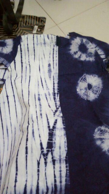 Tunik Batik Asimetris Shibori