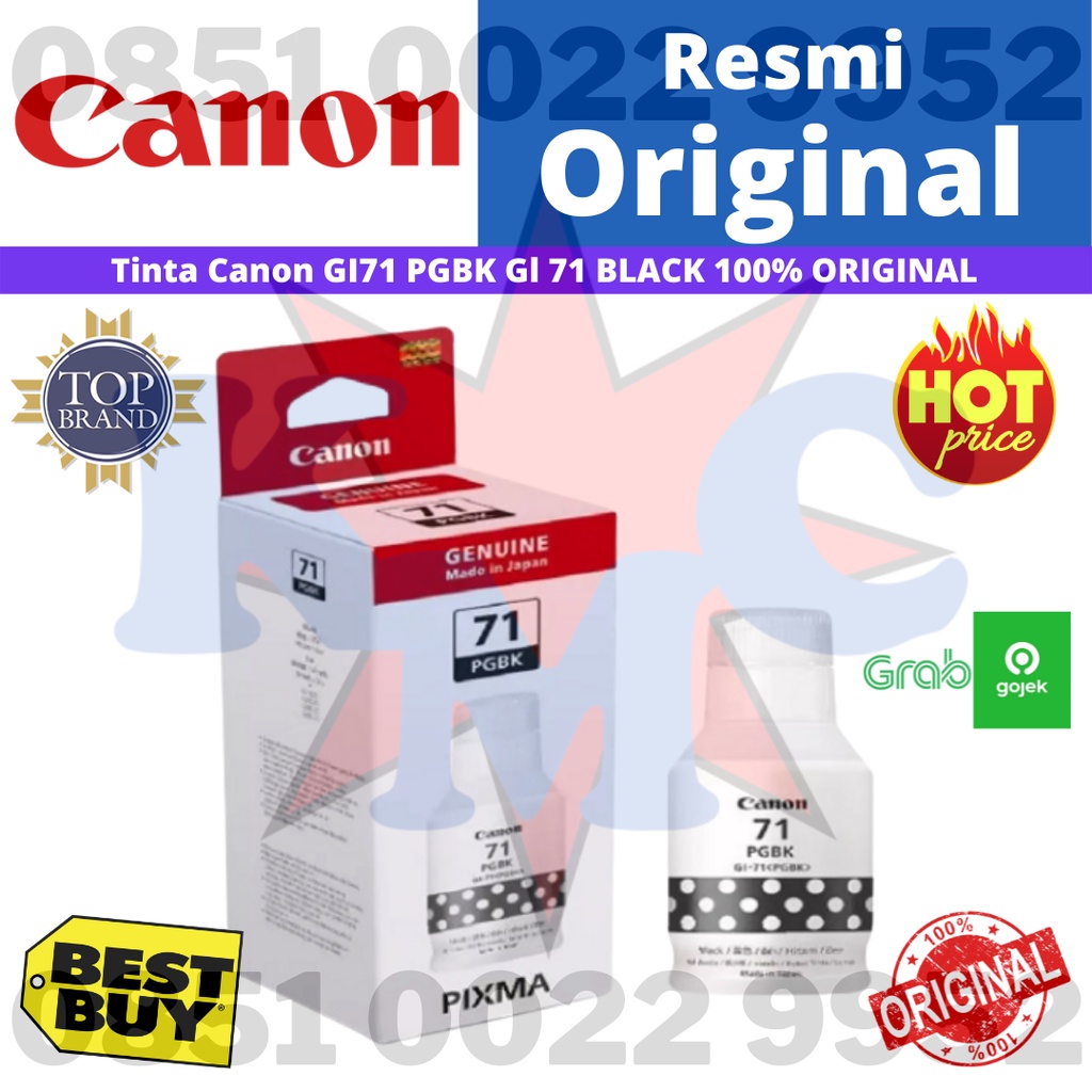 TINTA CANON GL-71 PGBK GL 71 BLACK ORIGINAL FOR CANON G1020 G2020