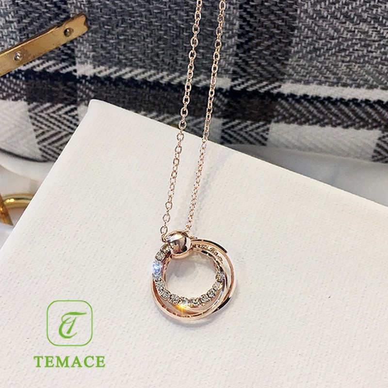 BISA COD Kalung Wanita Rantai Anti Karat Simple Elegan Aksesoris Cewek Kekinian