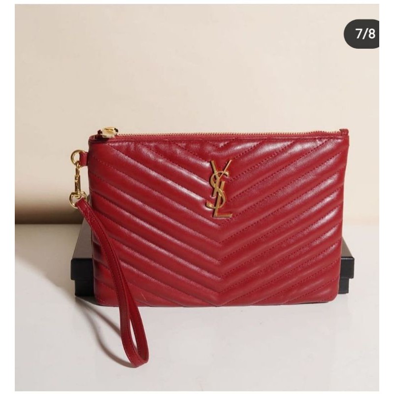 ❌❌SOLD ❌❌Preloved YSL Pouch Authentic