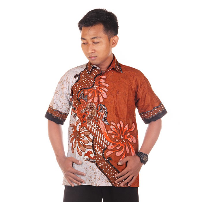 Kemeja Batik Riyan Coklat