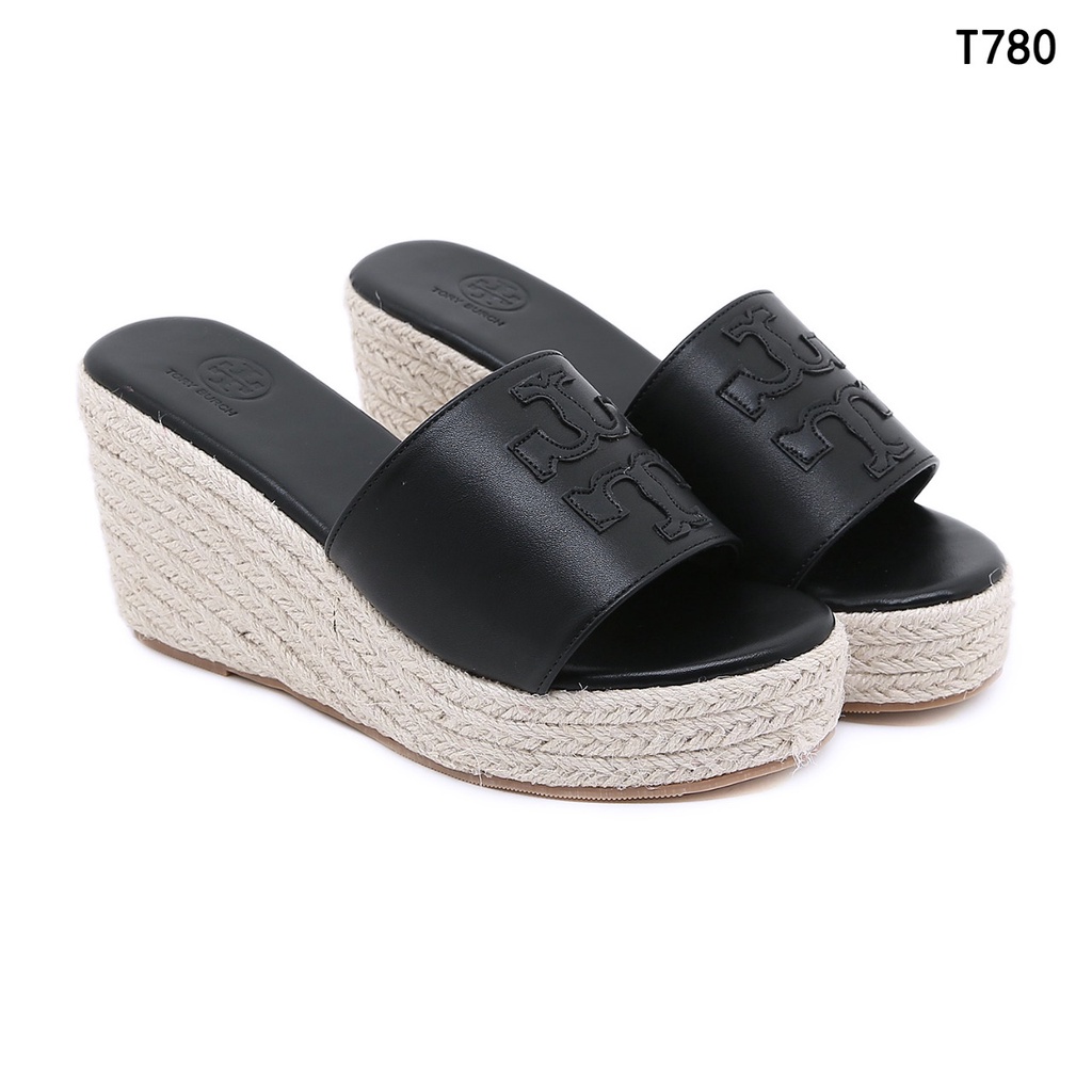 TB Double T Wedges Slide Sandals T780