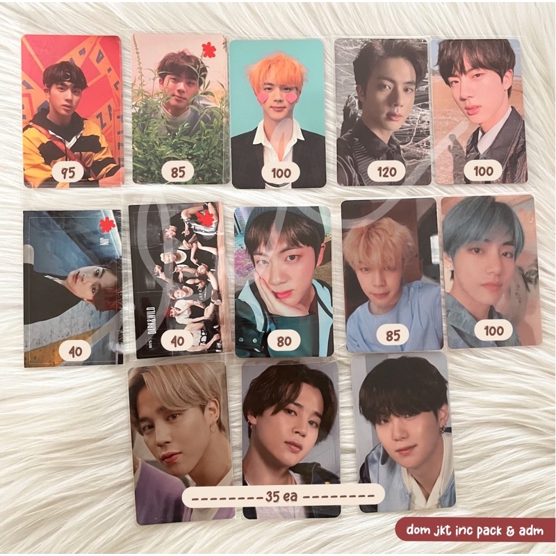 [BACA DESKRIPSI] BTS photocard pc seokjin jin taehyung jimin mots ly tear answer her persona