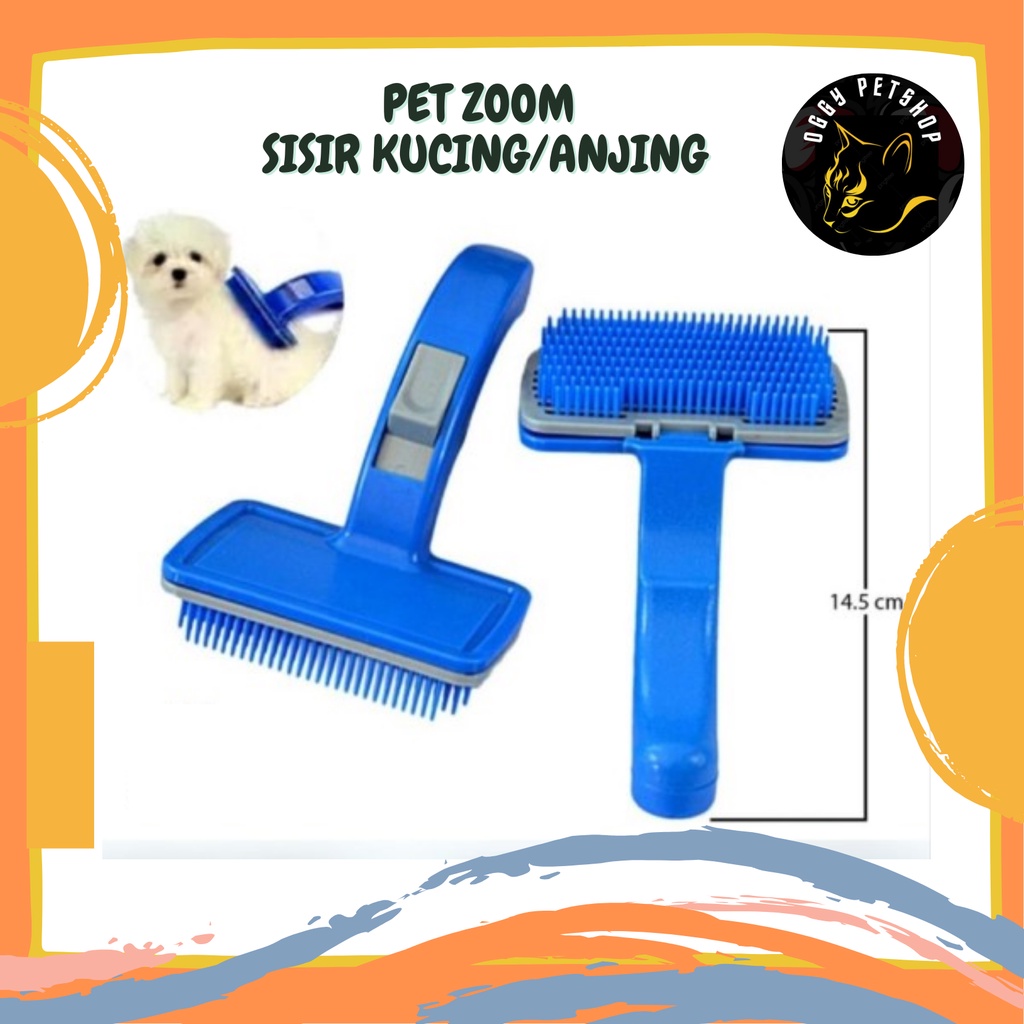 Pet Zoom Sisir Kucing Anjing Sisir Hewan Peliharaan pet brush pet