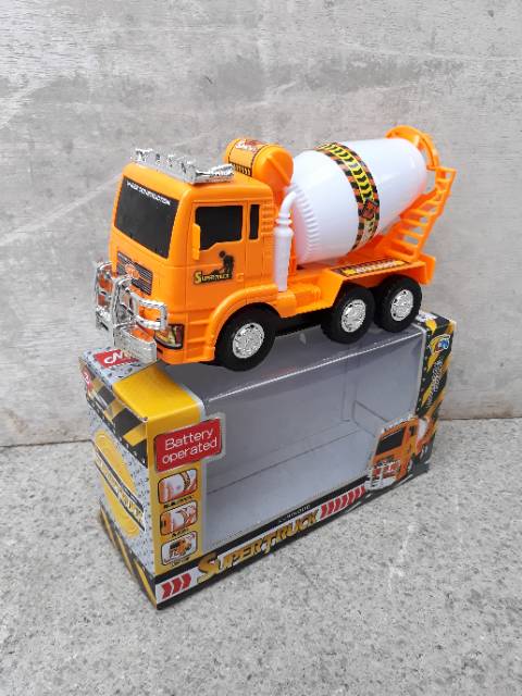 MAINAN TRUK MOLEN BUMP GO - MIXER TRUCK MOBIL BATERAI ANAK EDUKATIF