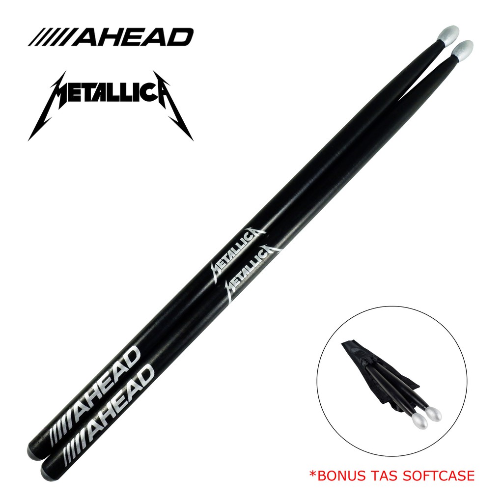 Stick Drum Metallica AHEAD BONUS Tas Softcase Stik Drum STKD-17