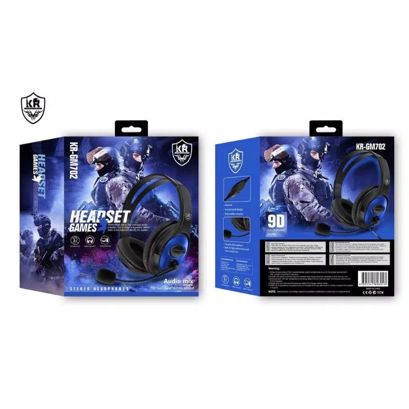 Jual Headphone Games Gaming Headset Komputer KR 701706 (TERMURAH DI