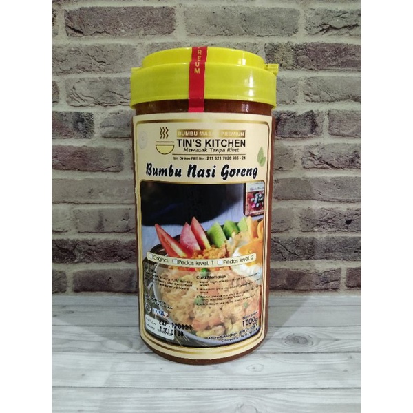 

Bumbu Nasi Goreng TIN'S KITCHEN Bumbu Masak Instan Premium Praktis Enak Sehat Tanpa Pengawet Cita Rasa Resto 1kg