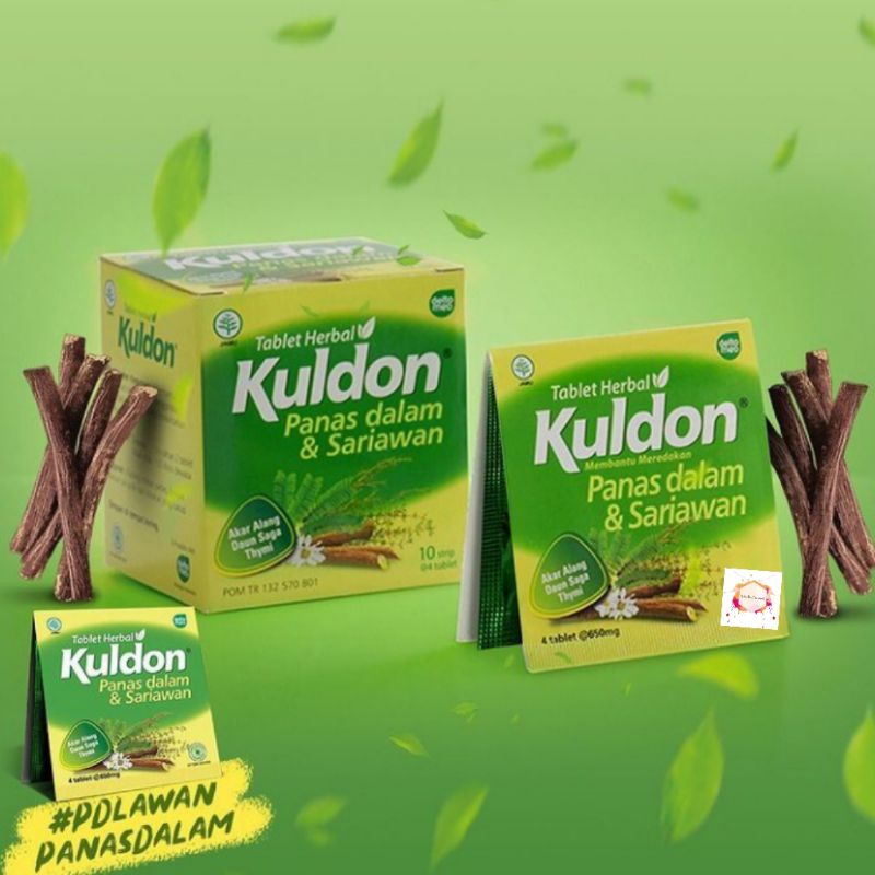 Kuldon Sariawan ( 10 strip @ 4 tablet ) || Kuldon obat sariawan dan panas dalam