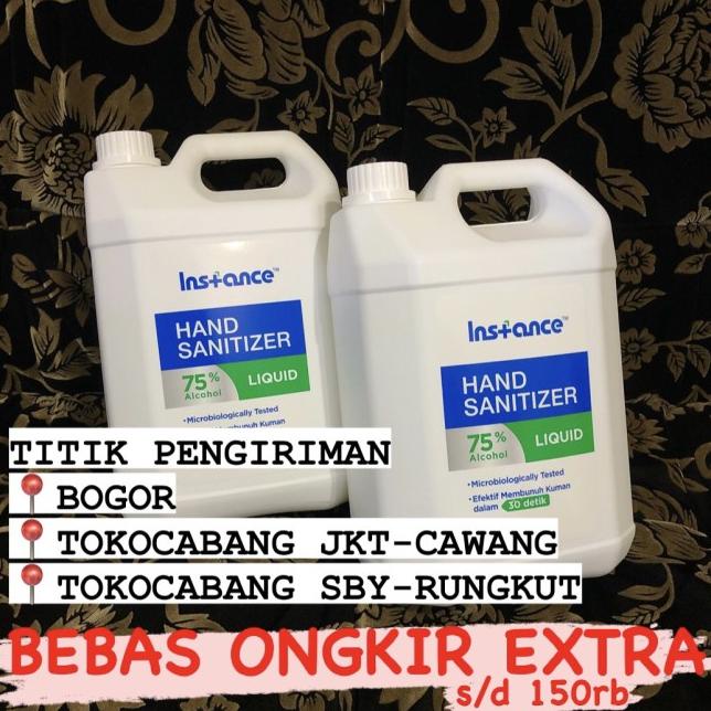 Instance Hand Sanitizer Cair / Liquid / Refill Spray 4 Liter Bukan 5 L