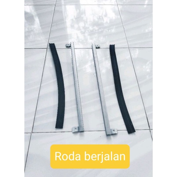 plat dudukan kaca pintu depan kijang super kijang rover kijang grand sepasang plus karet