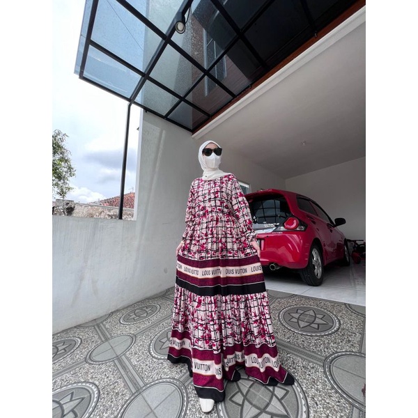 GAMIS RAYON DRESS CANTIK MUSLIMAH SYARI LV BUSUI FRIENDLY HOMEDRESS