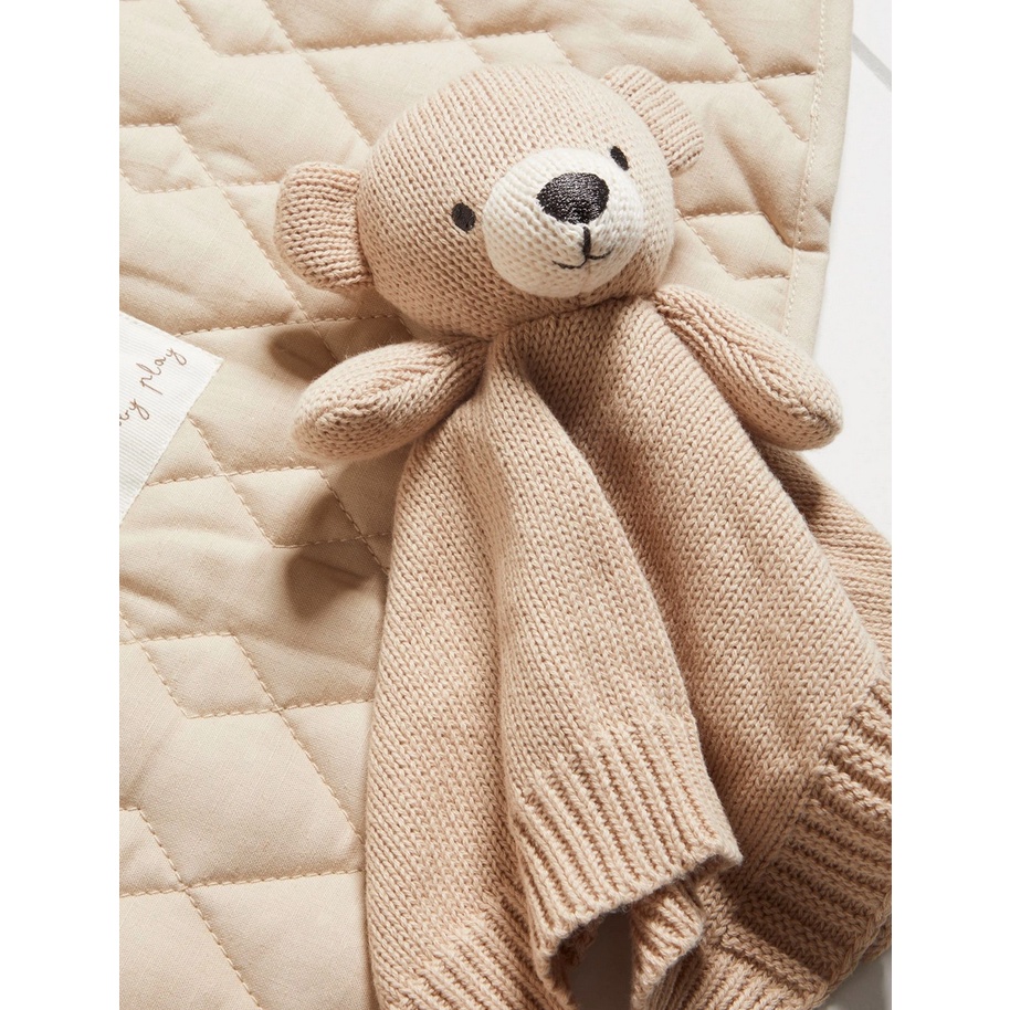 Pure Baby Knitted Comforter with Gift Box - Baby Cuddle Doll Kids Boneka Mainan Newborn Giftset Kado Anak Bayi