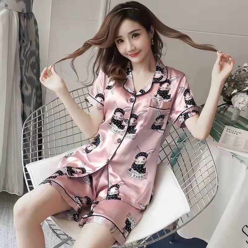 [COD] baju tidur wanita satin premium pendek