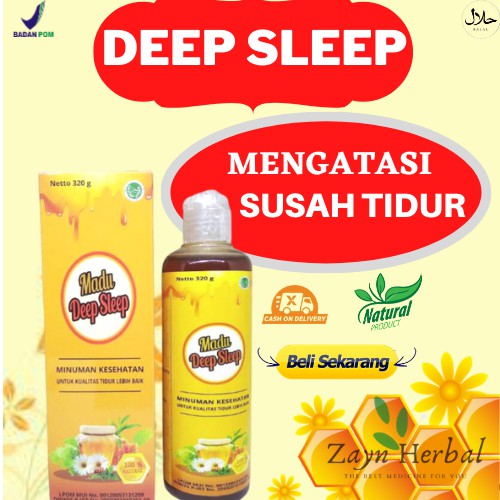MADU DEEP SLEEP (MDS) HERBAL ALAMI ATASI SUSAH TIDUR INSOMNIA TERLARIS - DEEP SLEEP
