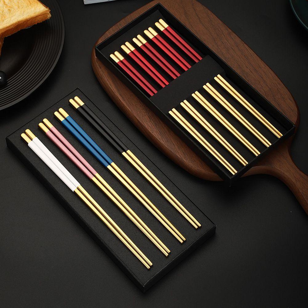 Top Sumpit Set Untuk Dapur Rumah Peralatan Makan Portable Anti slip