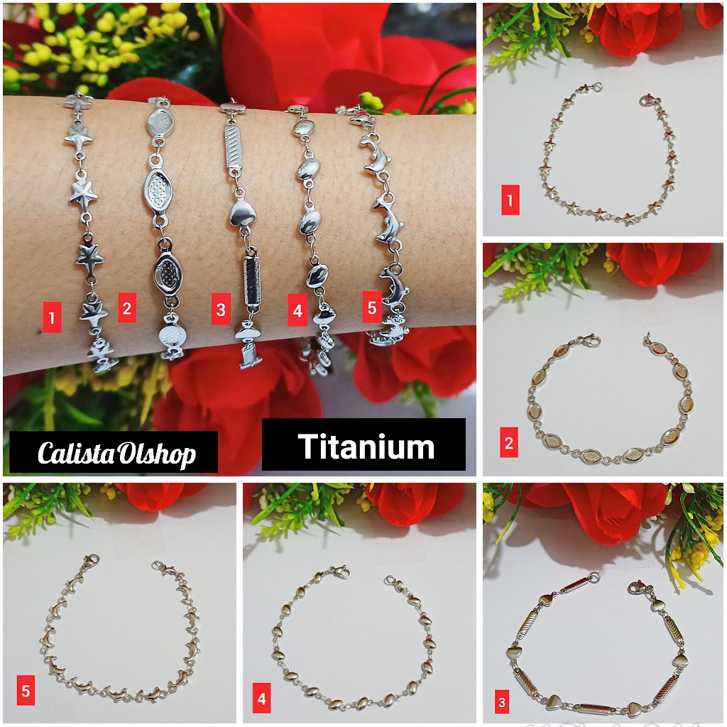 Gelang Rantai Dewasa Titanium (COD)