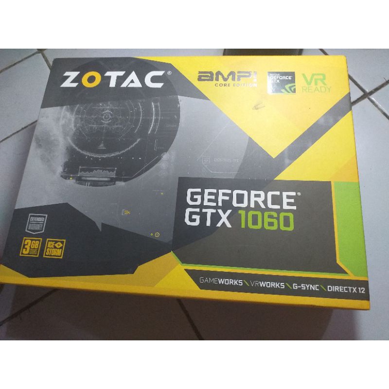 VGA ZOTAC NVIDIA GeForce GTX 1060 3GB AMP Edition Dual Fan