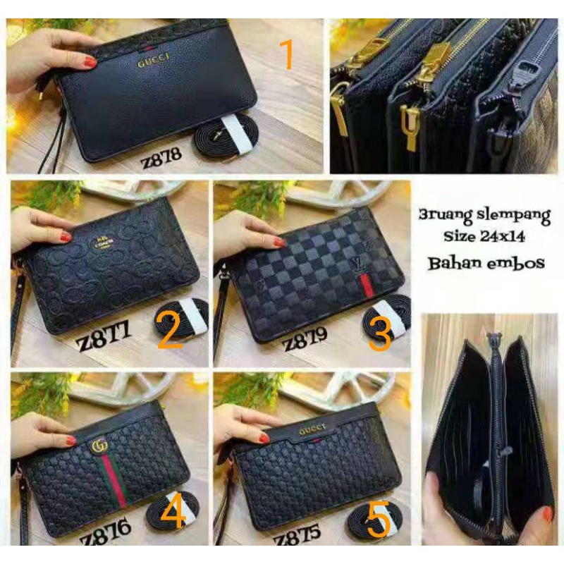 clutch / handbag / dompet tangan / dompet hp / gucci / dompet cowok
