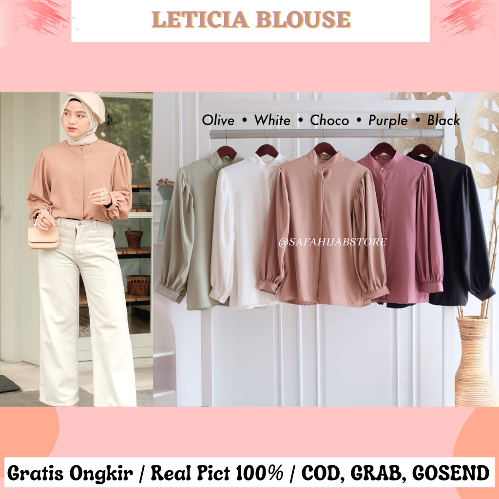 LETICIA BLOUSE / ATASAN / BAJU WANITA / ATASAN KERJA