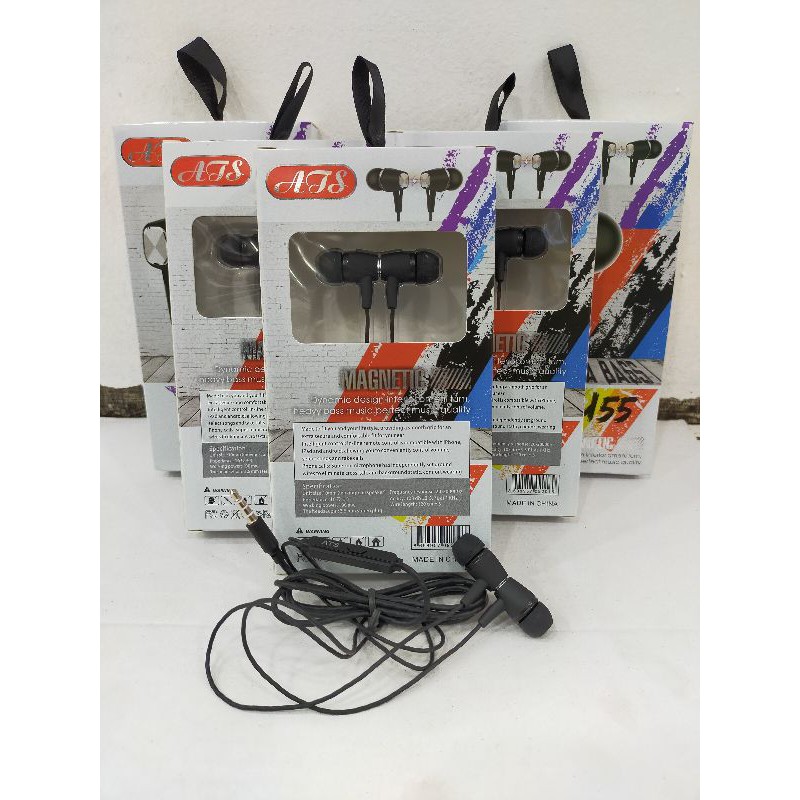 Handset handsfree earphone U55 ATS (magnetic) murah meriah