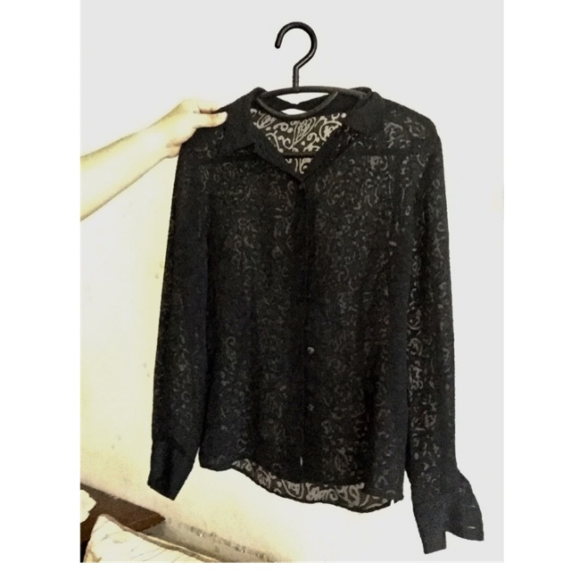 Preloved Marks & Spencer Black Shirt ORIGINAL