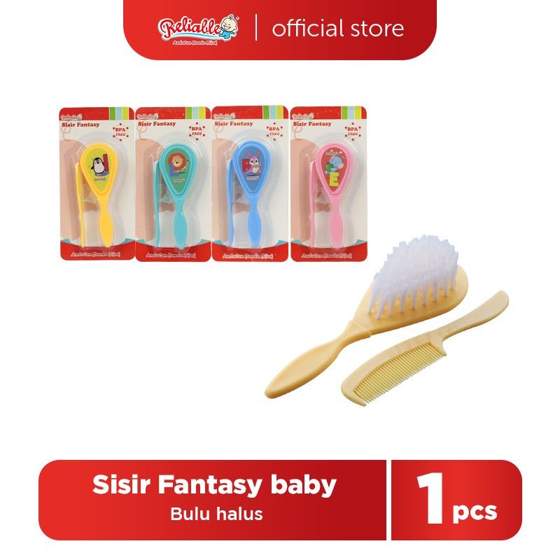 Reliable Sisir Fantasy || Sisir Rambut dan Sikat Rambut Bayi 2in1