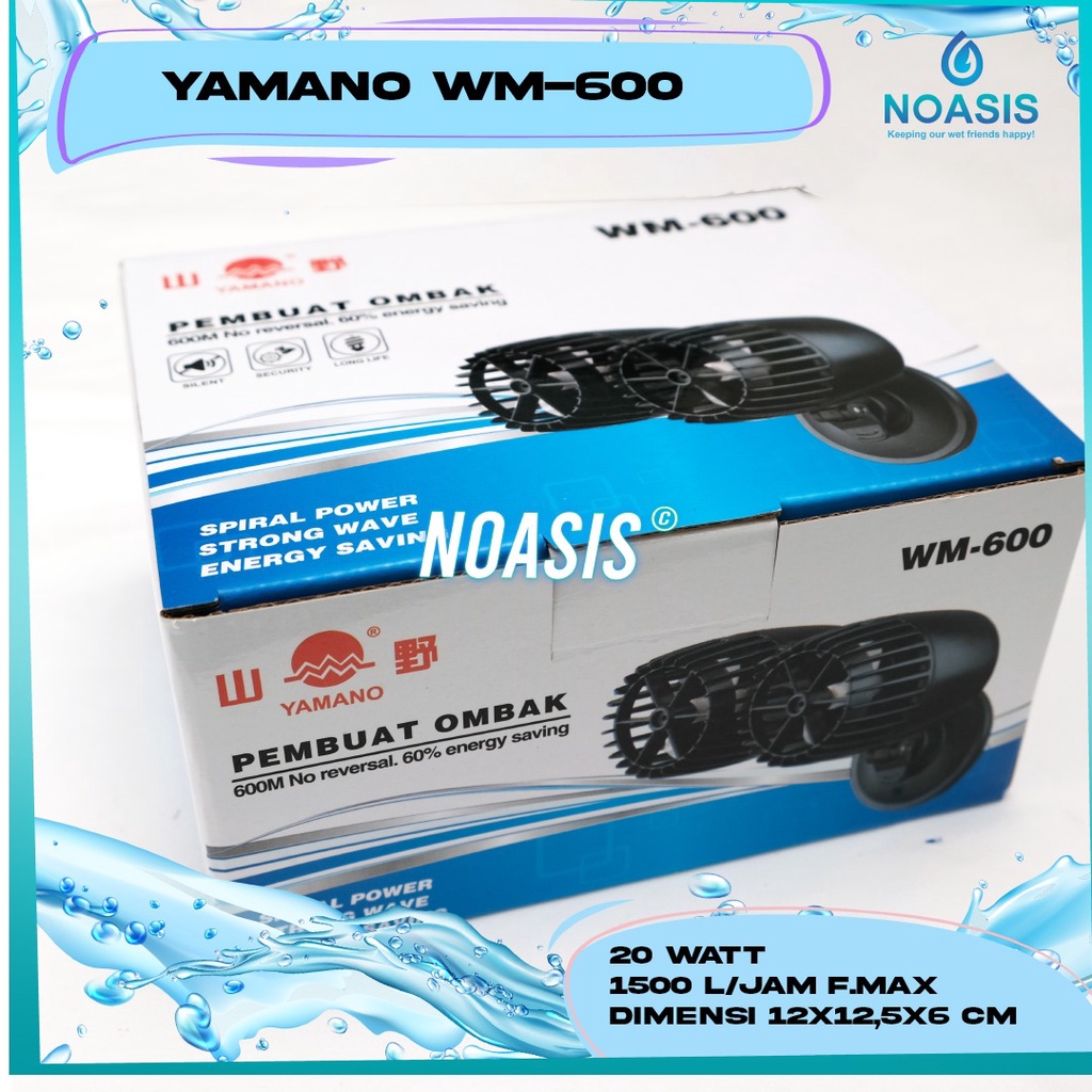 NOASIS WAVE MAKER AQUARIUM YAMANO ROSSTON WM - 600 WM 600 PEMBUAT GELOMBANG