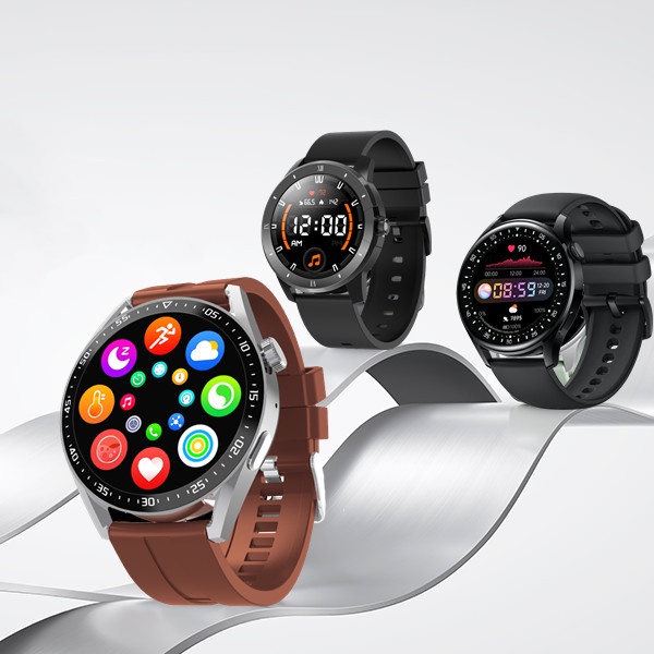 Tahan Air✅ Garansi MX12/MX1/D3 Pro/HW28(BISA TELEPON DARI JAM)ANDROID IOS SMARTWATCH SMARTWATCH 1.28inch Round Screen IP68 Waterproof Long Standby Watches Heart Rate Monitor Fitness Tracker