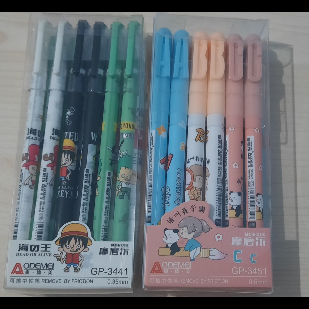 

RB 12 Pcs/ 1 Lusin Bolpen/ Pulpen/ Pena Bisa Di Hapus Aodemei/ Premium ZHI XIN/ Refill Bolpen Hapus