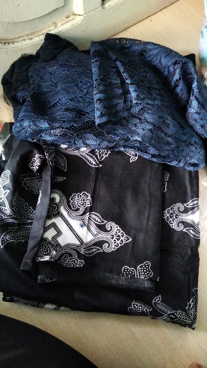 Batik Couple Monaka Brokat Kekinian Pakaian Modern Broklat Brukat Kondangan Kerja Pager Bunga