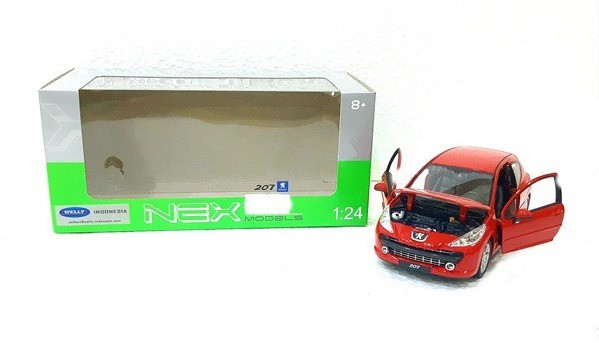Welly Nex Peugeot 207 Merah Skala 1:24